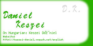 daniel keszei business card